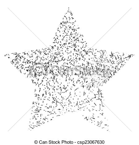 450x470 Star Single Grunge. Distressed Star Overlay Texture For Your