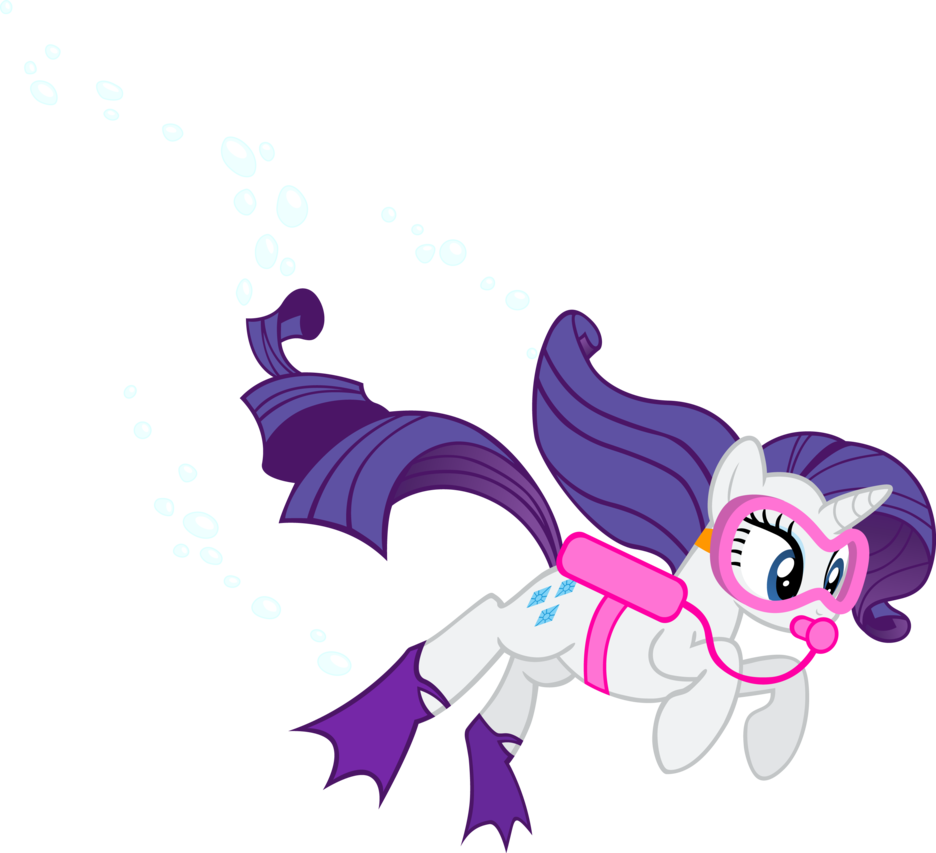 936x853 Rarity As A Diver Vector By Smcho1014