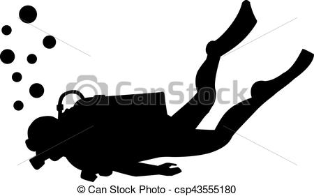 450x281 Sweet Scuba Diver Silhouette Diving Vector Search Clip Art