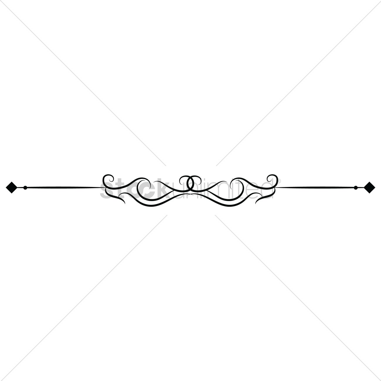 1300x1300 Ornamental Divider Vector Image