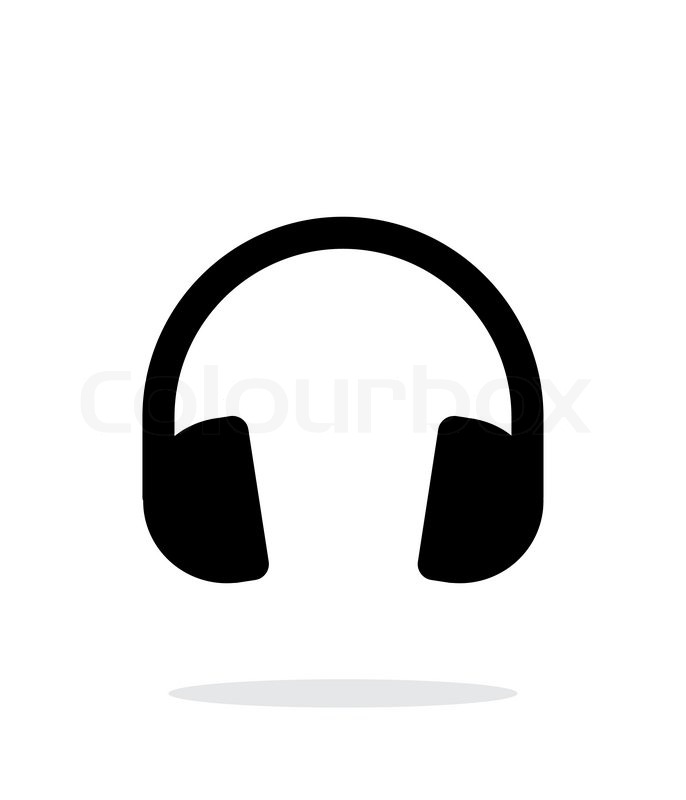686x800 Dj Headphones Icon On White Background. Vector Illustration