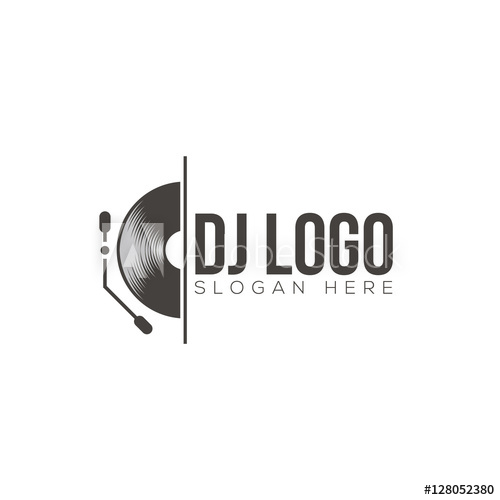 500x500 Dj Logo Design Vector