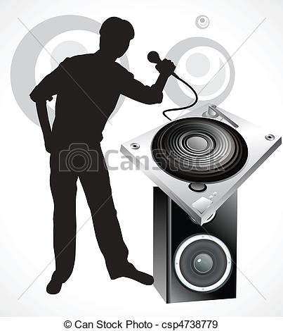 403x470 Drawn Musical Dj Speaker