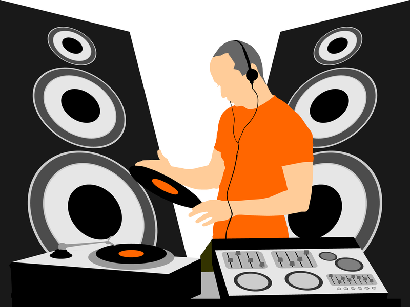 800x600 Silhouette Dj Boy With Speakers