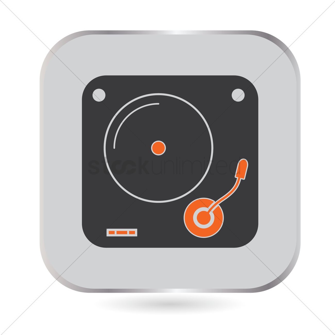 1300x1300 Free Dj Turntable Vector Image