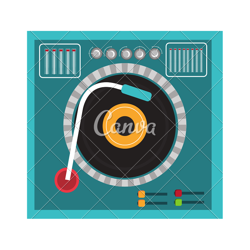 Dj Turntable Vector at GetDrawings | Free download