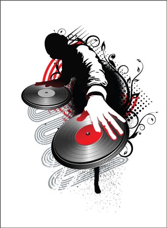 331x450 Dj Posters Vector Templates