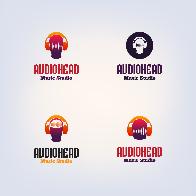 800x800 Dj Vector Logo Design Template