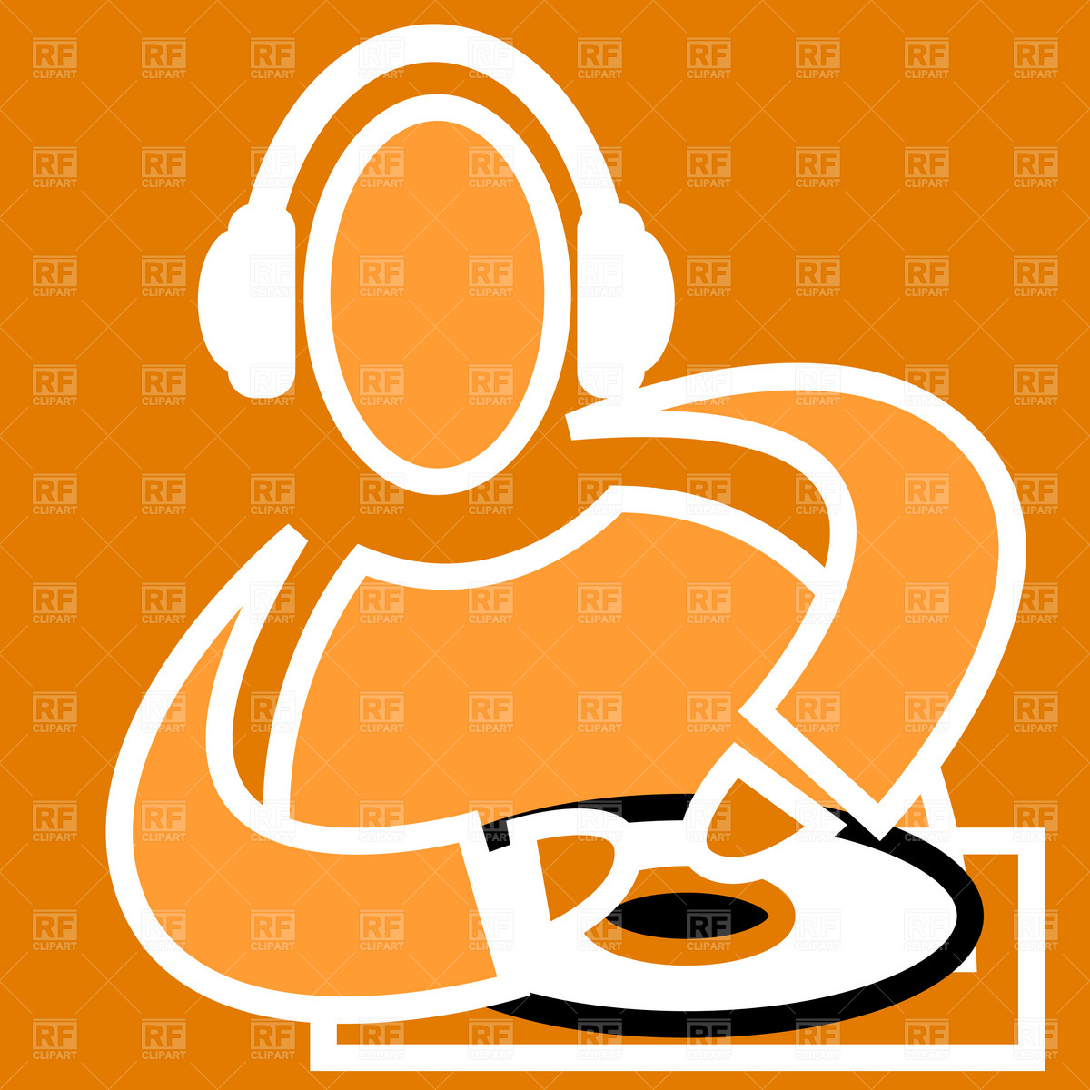 1200x1200 Disc Jockey Dj Vector Image Vector Artwork Of People Good