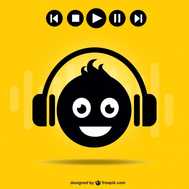 626x626 Dj Smiley Face Symbol Vector Free Download