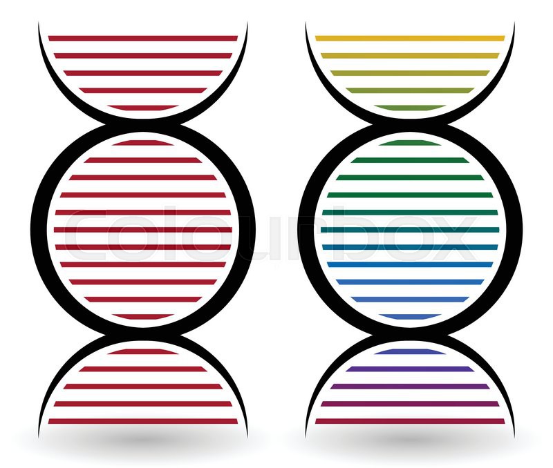 800x678 Vector Illustration Of A Set Of Simple Symbols Of Deoxyribonucleic