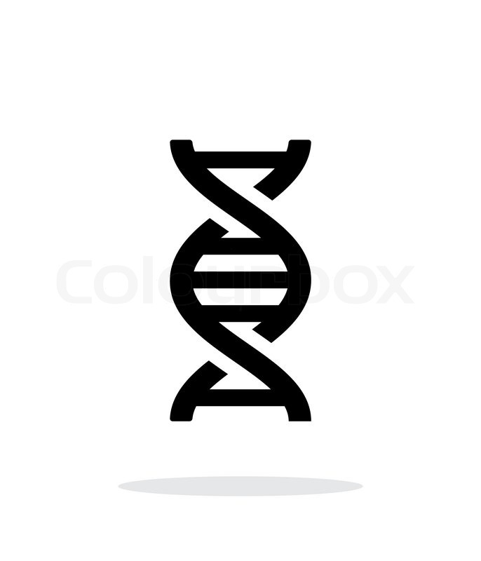 686x800 Dna Simple Icon On White Background. Vector Illustration. Stock