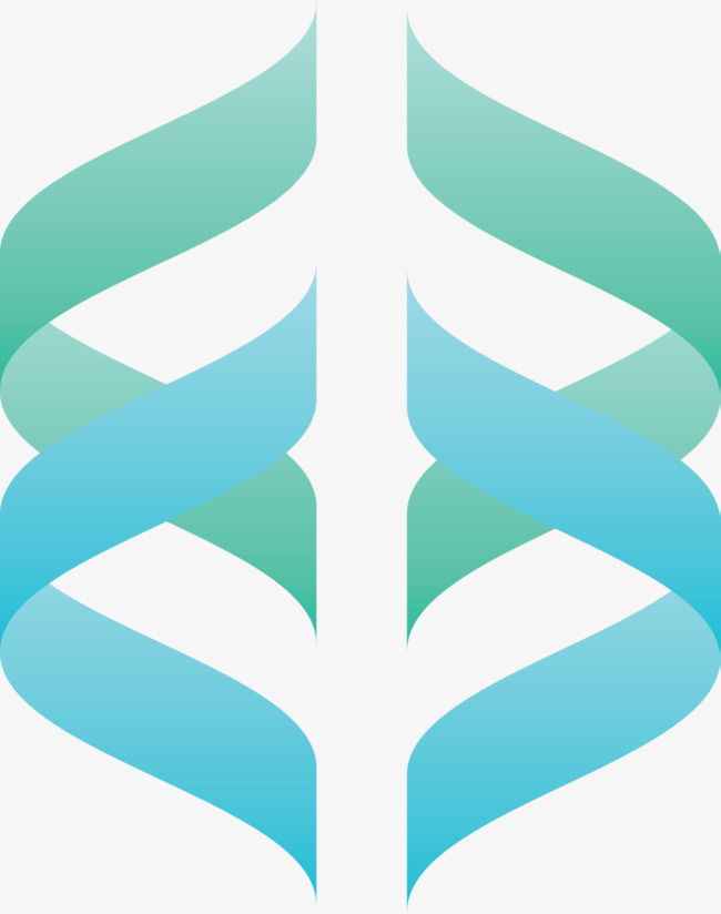 650x824 Simple Blue Dna Vector Ppt Element, Blue Vector, Science, The