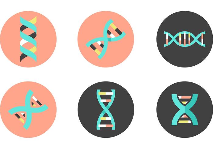 700x490 Dna Double Helix Vector Icons