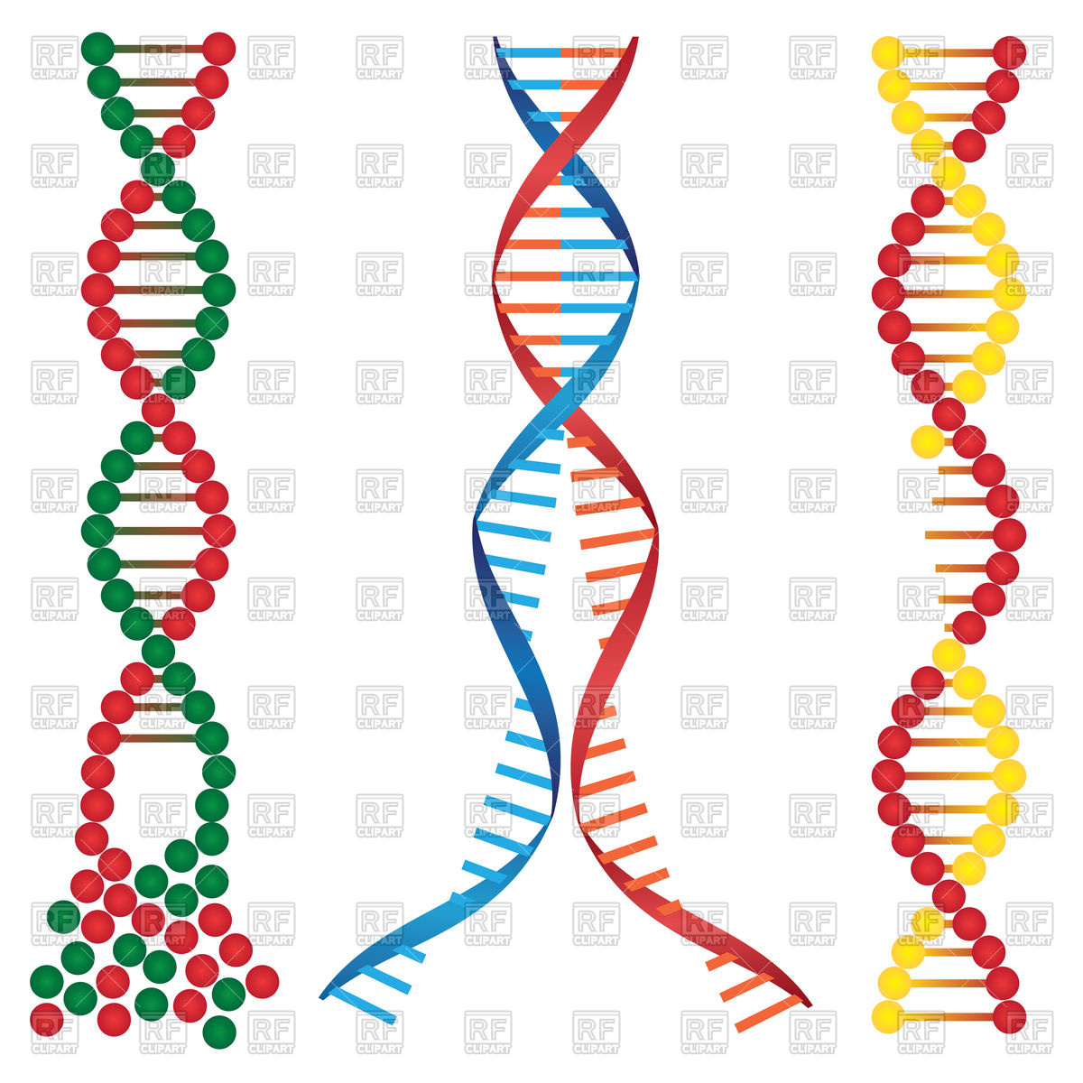 1200x1200 Broken Dna Chains Vector Image Vector Artwork Of Healthcare