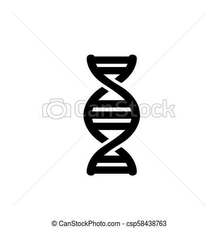 450x470 Dna Flat Vector Icon. Dna. Flat Vector Icon Illustration. Simple