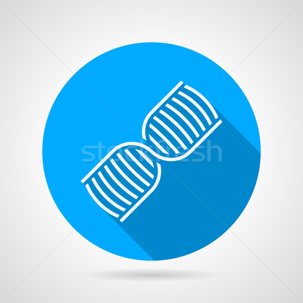 600x600 Round Blue Vector Icon For Dna Vector Illustration Oleksandr