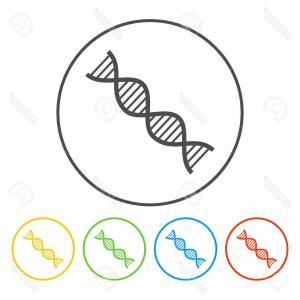 300x300 Photostock Vector Vector Dna Icon Flat Vector Illustrator Eps