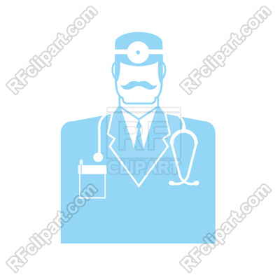 400x400 Doctor Blue Icon Vector Image Vector Artwork Of Healthcare
