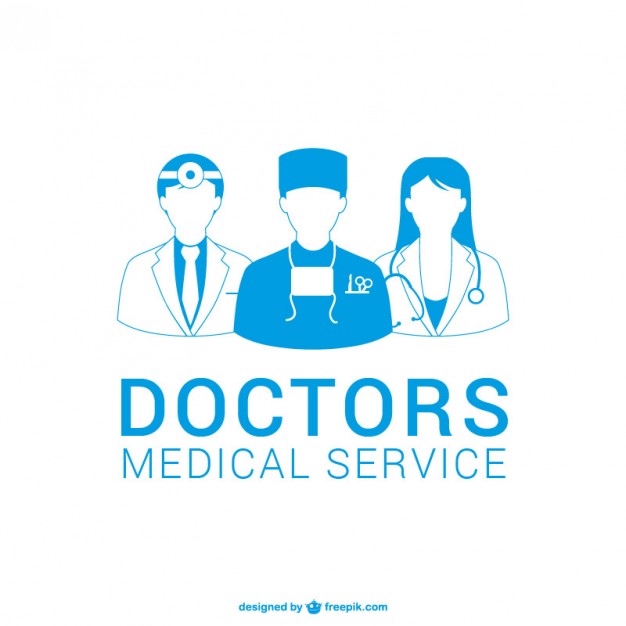 626x626 Doctors Silhouettes Vector Free Download