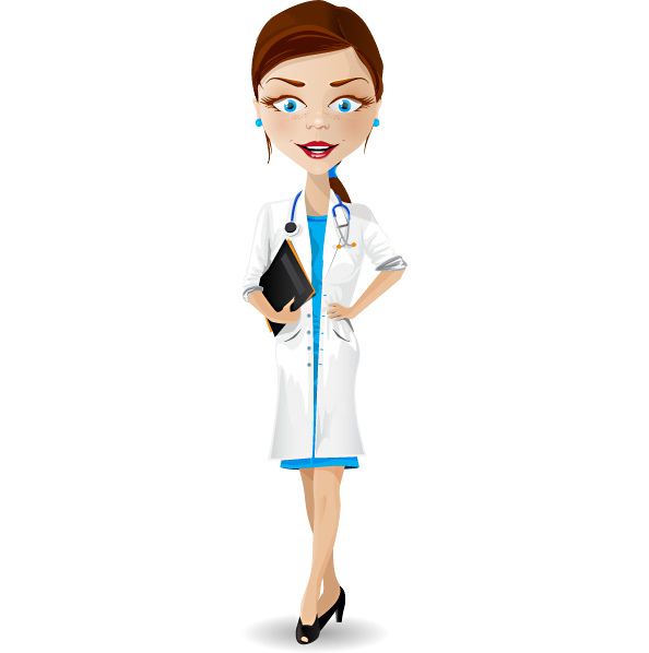 594x598 Female Doctor Character Free Vector In 2018 Free Vectors