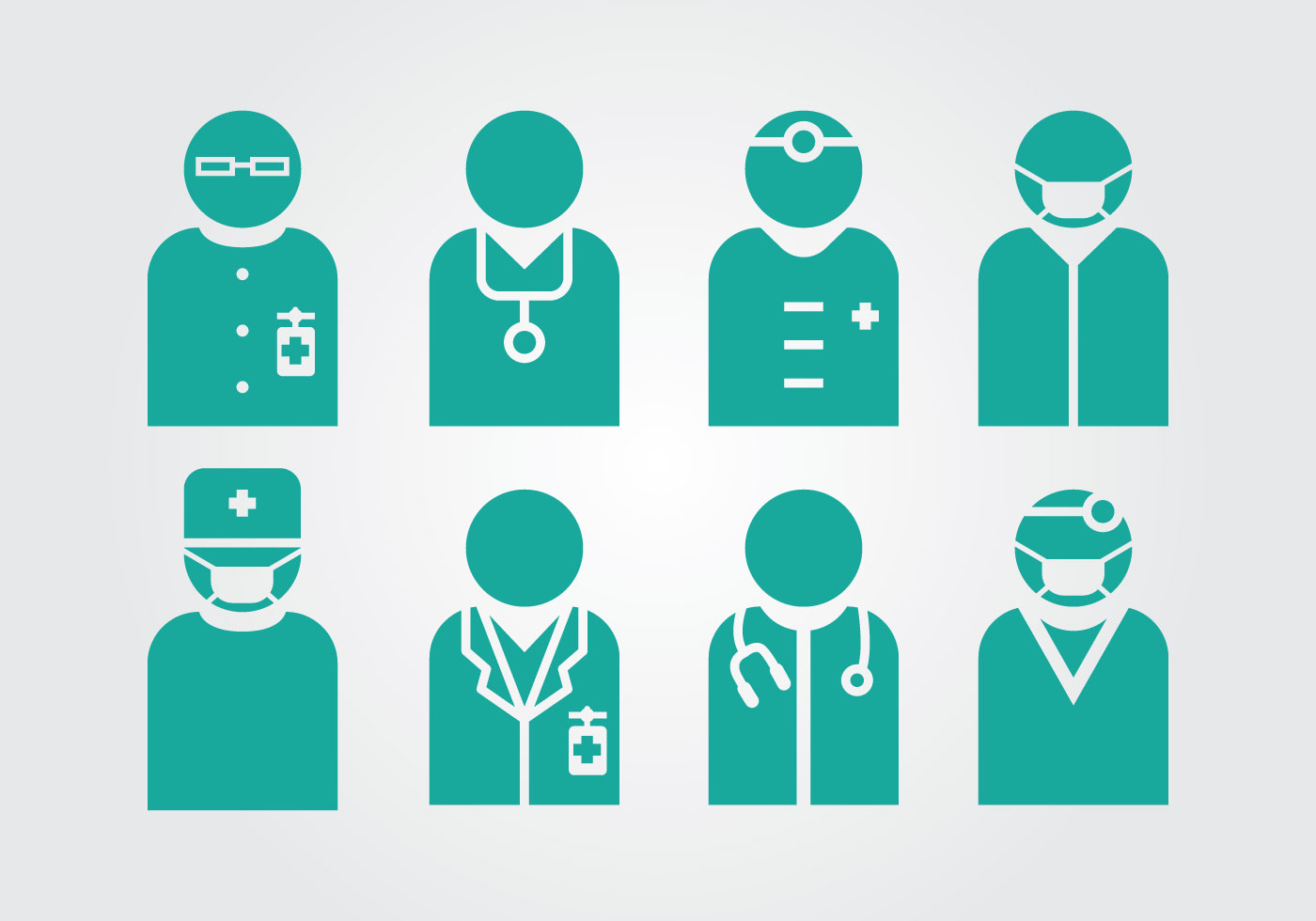 1400x980 Doctor And Nurse Vectors