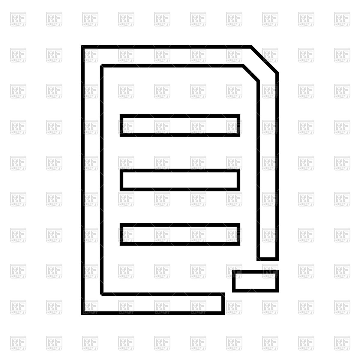1200x1200 Document Sheet Subtract Icon Vector Image Vector Artwork Of