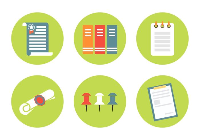 700x490 Vector Document Icon Set