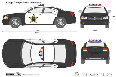 400x266 Dodge Charger Police Interceptor Vector Drawing