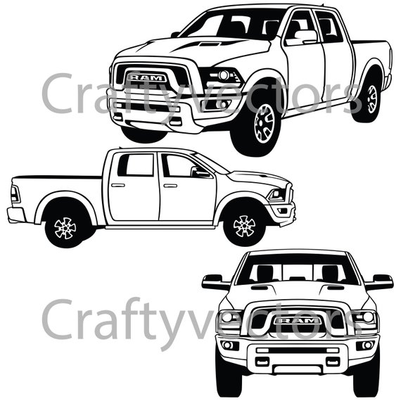 Dodge Ram Vector at GetDrawings | Free download