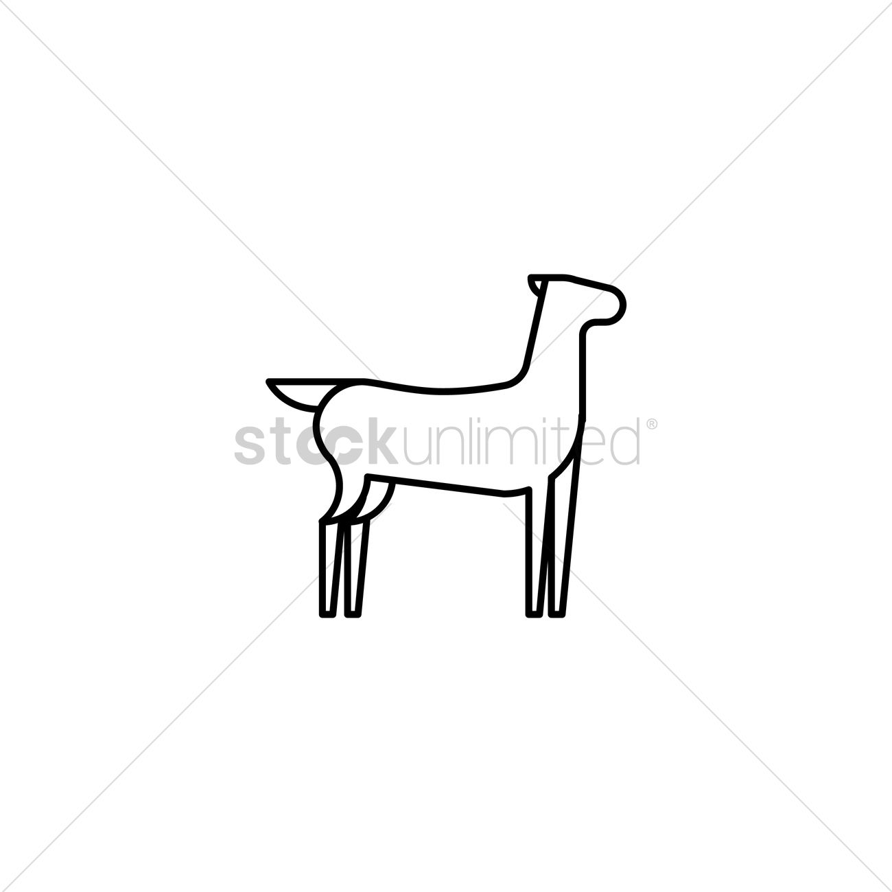 1300x1300 Doe Vector Image