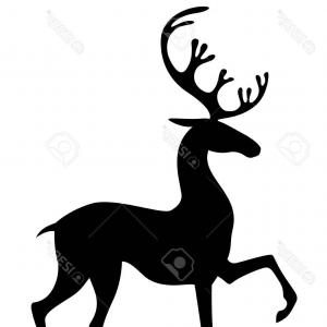 300x300 Stag Doe Head Silhouettes Vector File Orangiausa