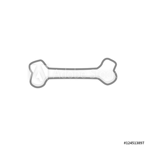 500x500 Dog Bone Vector Isolated