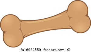 300x173 Free Art Print Of Dog Bone. Vector Illustration Freeart Fa16932546