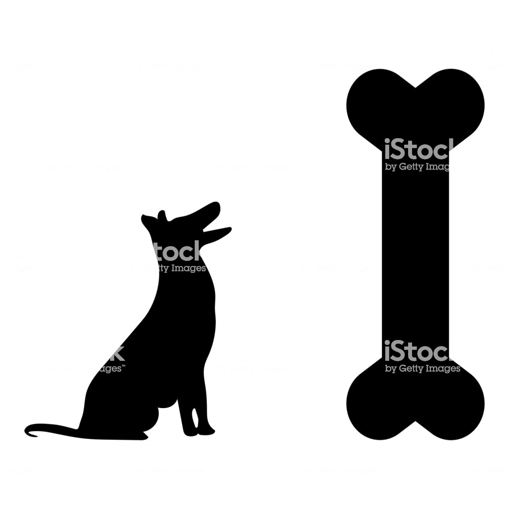 1024x1024 Silhouette Dog With Big Bone Vector Id916132154 13