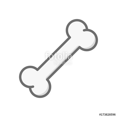 500x500 Dog Bone. Vector Icon. Stock Image And Royalty Free Vector Files
