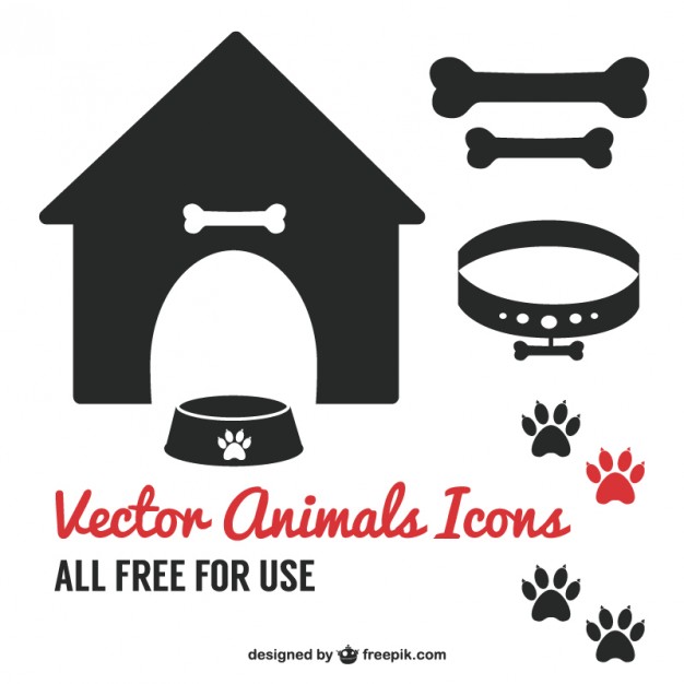 626x626 Dog Pet Icons Vector Free Download