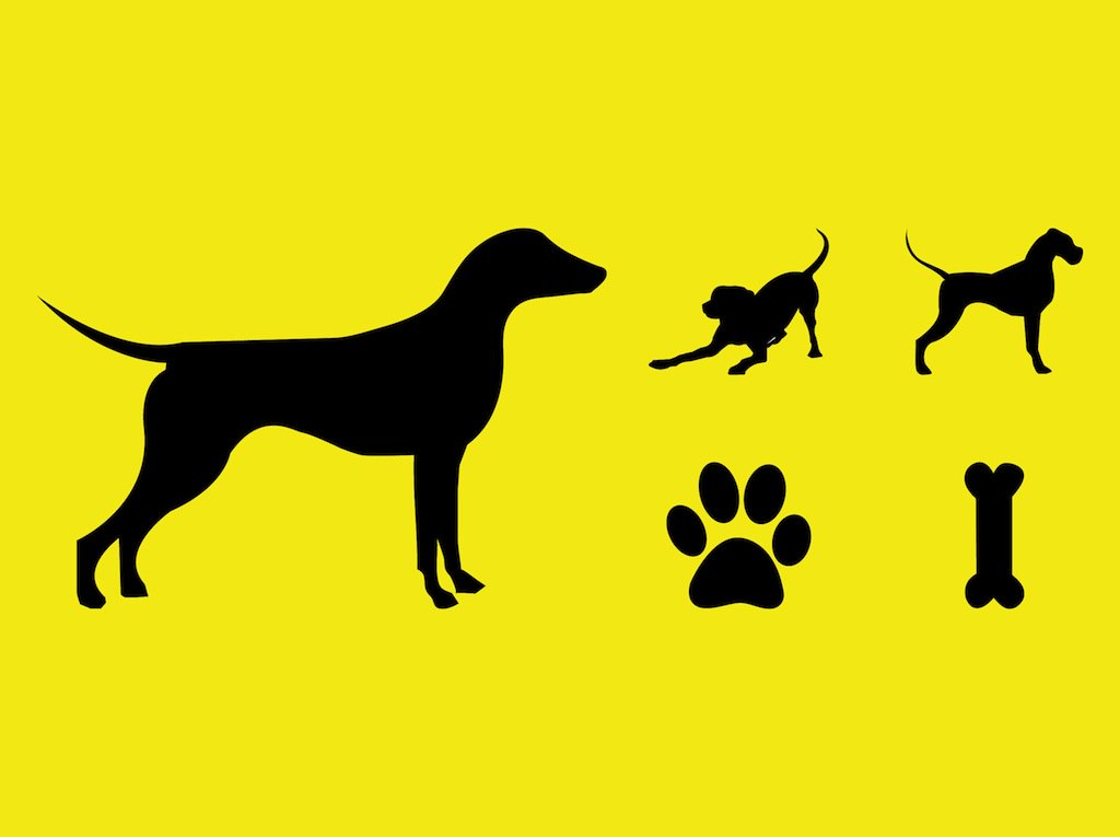 1024x765 Dogs Vector Silhouettes Vector Art Amp Graphics