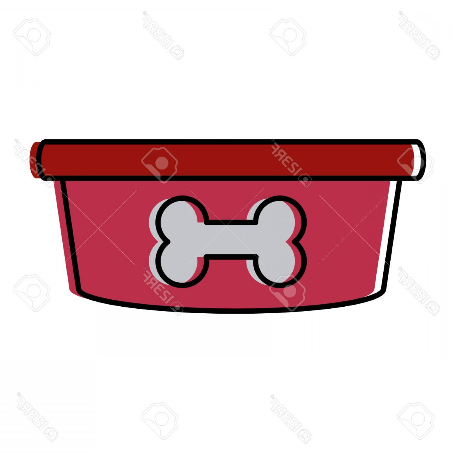 1560x1560 Dog Bowl With Heart Vector Shopatcloth