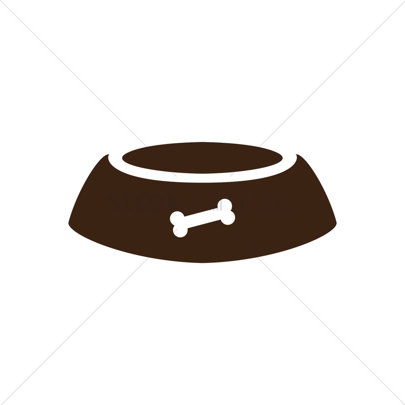 1300x1300 Dog Bowl Vector Image