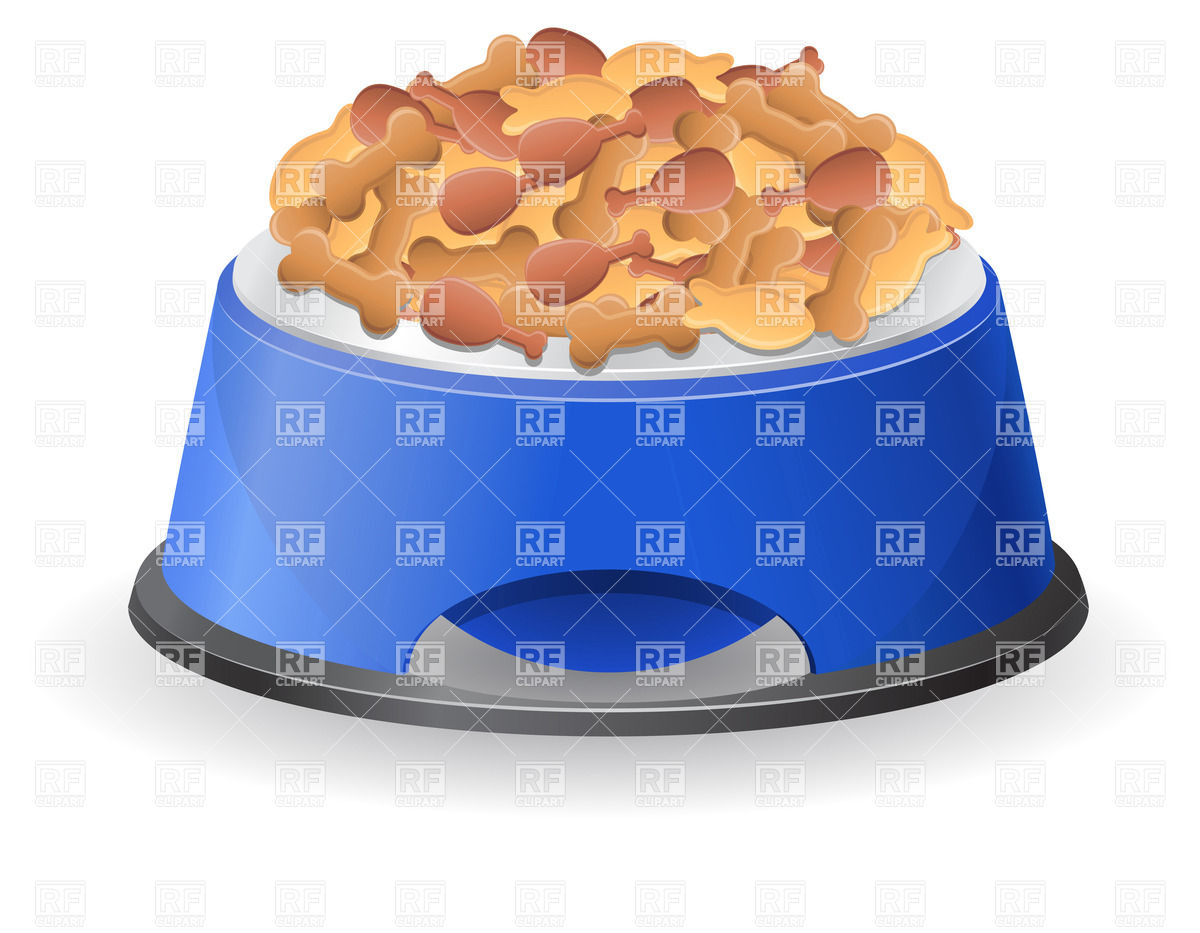 1200x933 Dog Bowl With Dog Food Vector Image Vector Artwork Of Food And