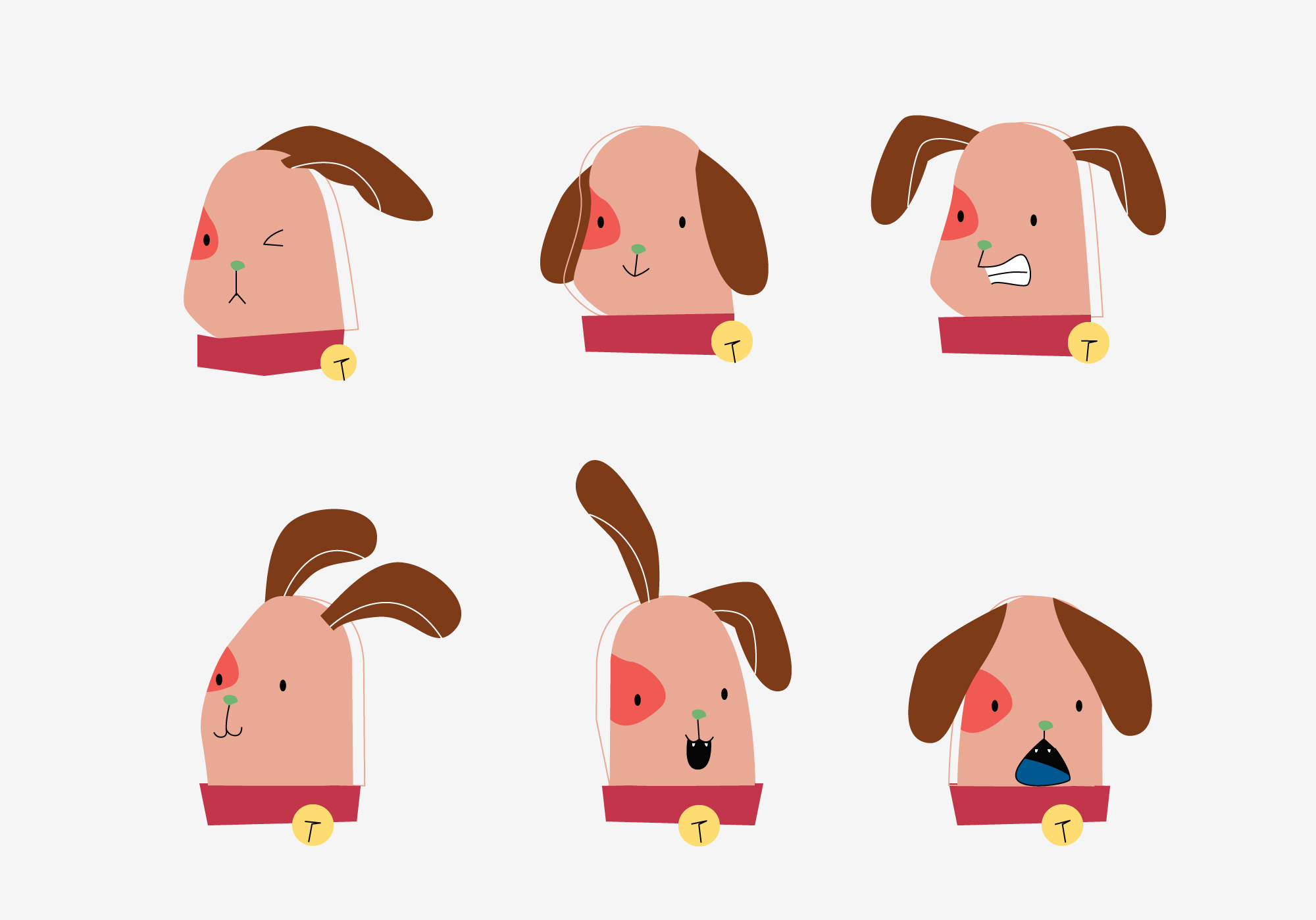 2000x1400 Cute Dog Free Vector Art