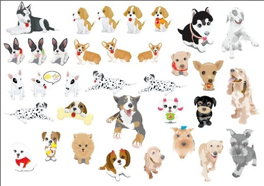 522x368 Cute Dog Cartoon Free Vector Download (19,237 Free Vector) For