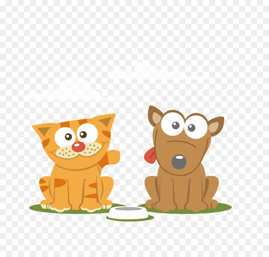 900x860 Cat Dog Cartoon Pet