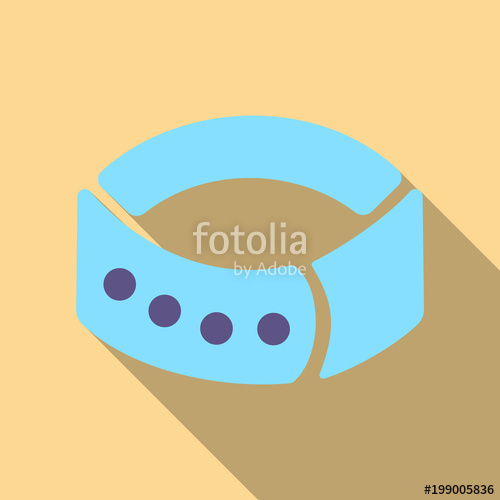 500x500 Dog Collar Vector Icon In Cartoon Style For Web Stock Image And