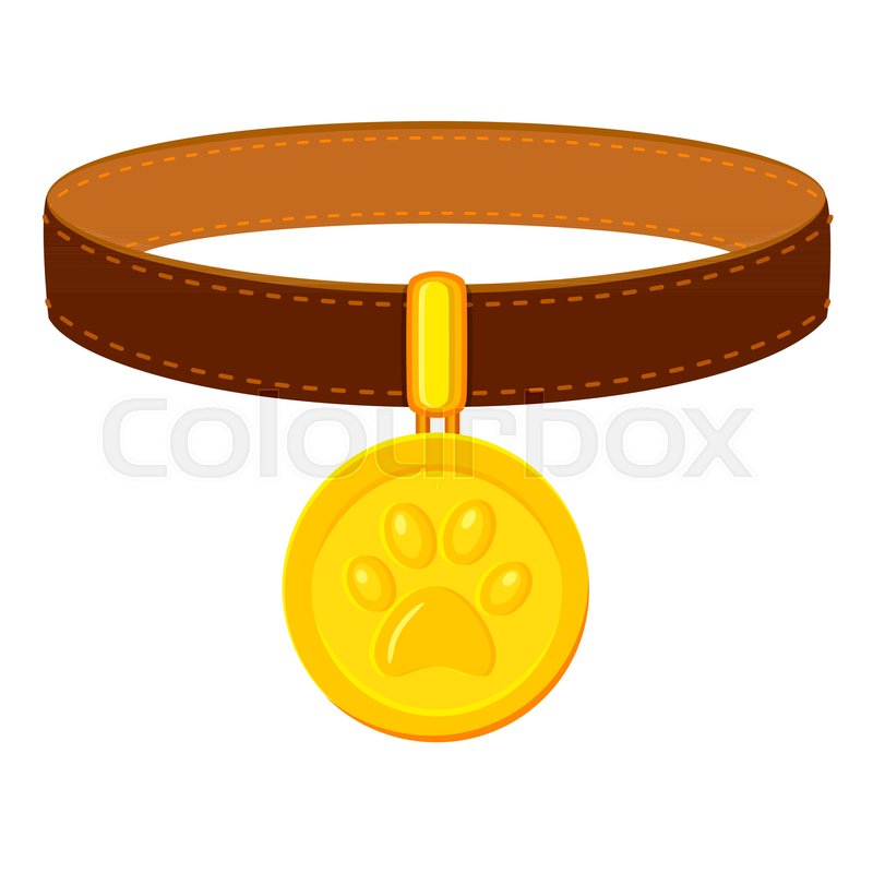 800x800 Colorful Cartoon Pet Collar. Simple Supplies For Domestic Animal