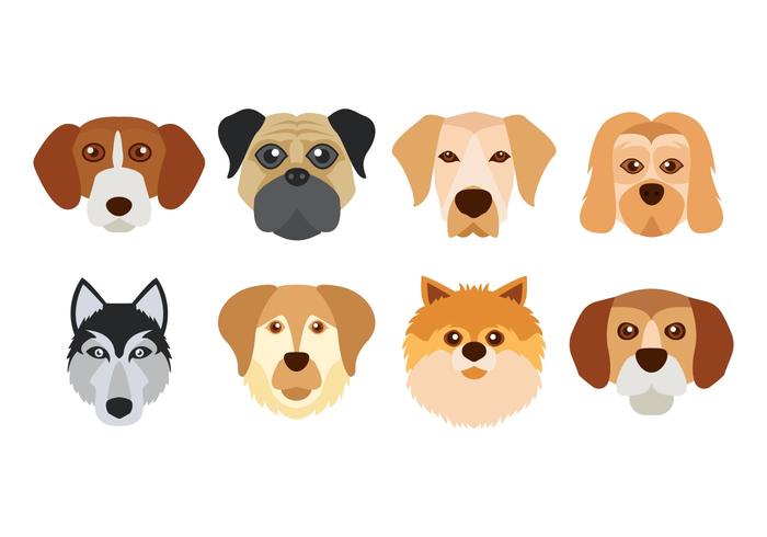 700x490 Dog Face Vector