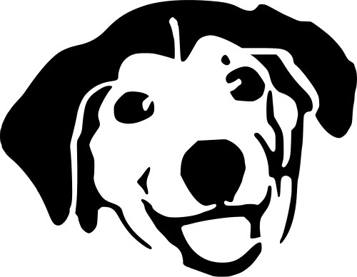500x388 Dog Face Vector Clipart K15512860