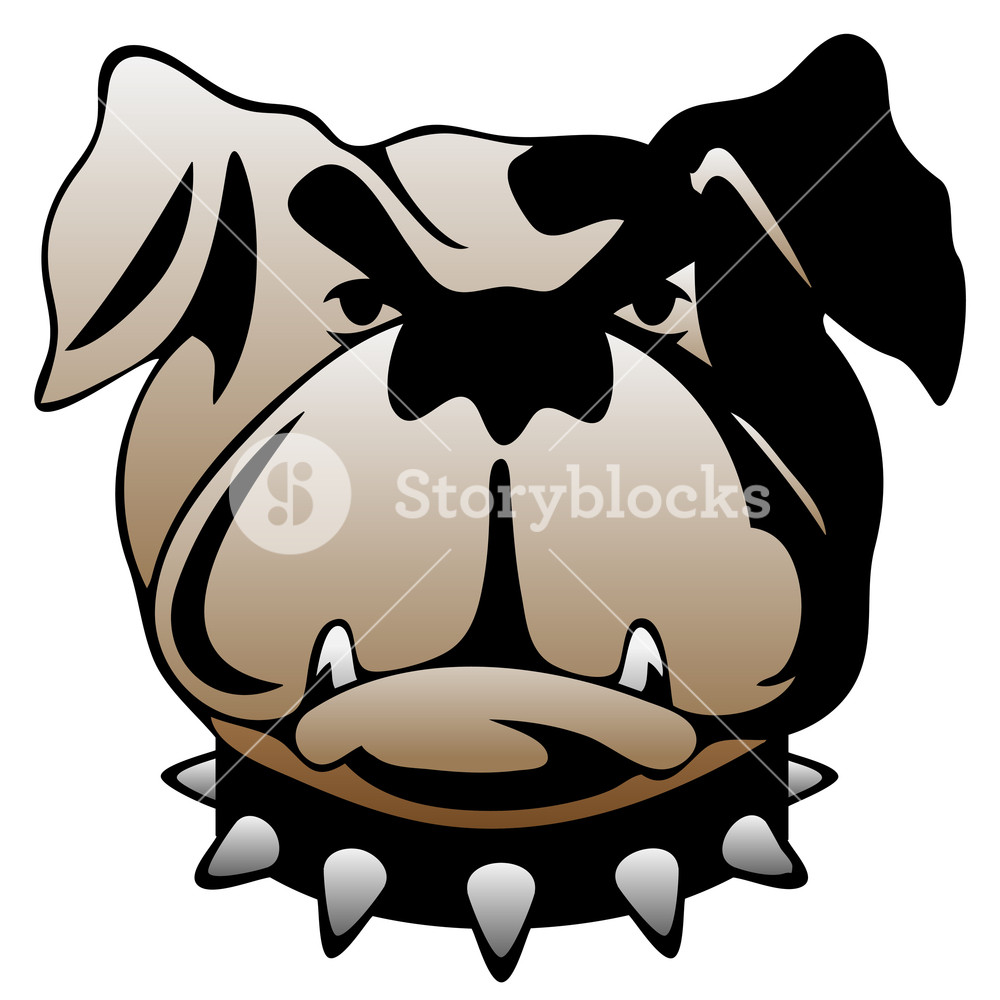 1000x1000 Guard Dog Face Vector Illustration Royalty Free Stock Image