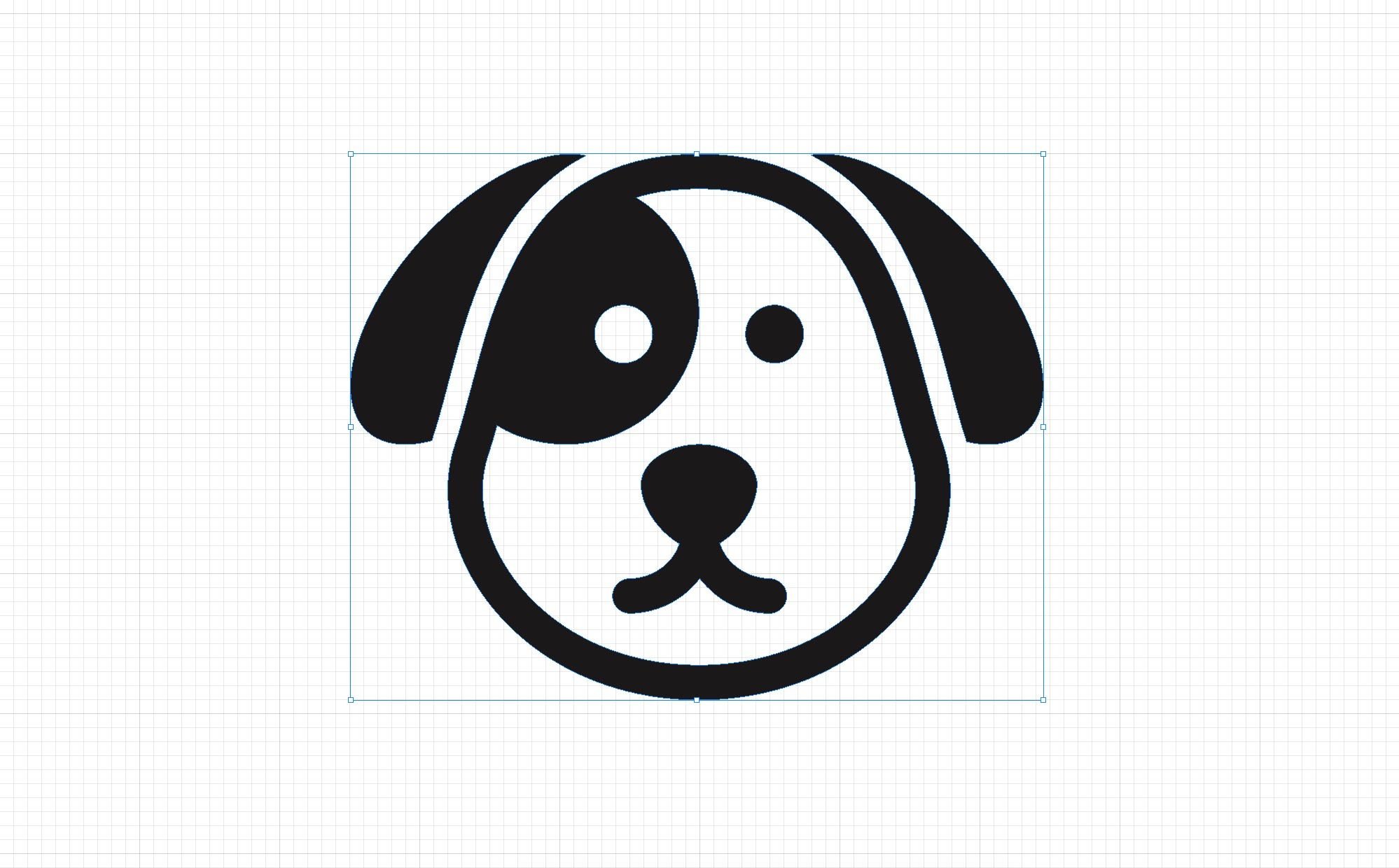 1998x1240 How To Draw Dog Face Vector In Autodesk Graphic